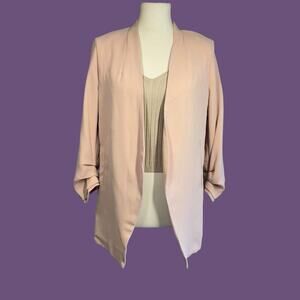 Tahari Pink Open Front Blazer NWT Medium